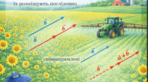 🌻 Додавання і віднімання векторів постер