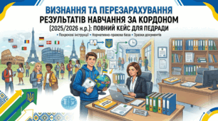 Визнання та перезарахування результатів навчання за кордоном (2025/2026 н.р.): повний кейс для педради
