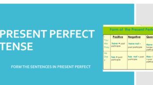 PRESENT PERFECT TENSE CARDS: FORM AFFIRMATIVE, NEGATINE OR INTERROGATIVE.