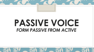 PASSIVE VOICE CARDS