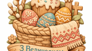Вітальні іконки "Великдень" в різних стилях