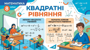 Квадратні рівняння. Неповні квадратні рівняння. Формула коренів квадратного рівняння