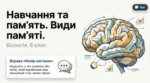 Навчання та пам’ять. Види пам’яті.