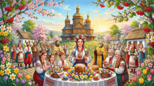 🧩Пазл "Великдень у рідному селі " 🌱🥰✨ (12 квітня)🌸💛💫