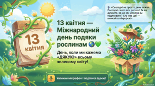 Ранкова зустріч "13 квітня -Міжнародний день подяки рослинам"
