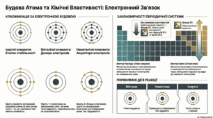 Будова електронних оболонок і властивості хімічних елементів.