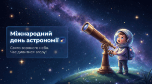 Міжнародний день астрономії 25 квітня: Велика подорож у нескінченний Космос (Інтерактивна презентація)
