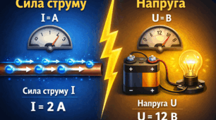 Сила струму, напруга . 