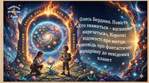 Олесь Бердник. Повість «Хто зважиться – вогняним наречеться». Короткі відомості про митця. Розповідь про фантастичну мандрівку до невідомих планет (презентація, робочий аркуш, інтерактивна вікторина)