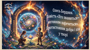 Олесь Бердник. Повість «Хто зважиться – вогняним наречеться». Протистояння добра і зла у творі (презентація, робочий аркуш, інтерактивна гра-змагання «Планету Квітів ти врятуй!»)