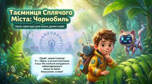 🕵️‍♂️🌿 Інтерактивний урок-пригода “Таємниця сплячого міста. Чорнобиль” (для молодшого шкільного віку)