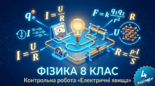 Підсумкова робота з фізики (8 клас НУШ): Електричний струм та закон Ома