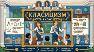 Презентація + конспект до уроку зарубіжної літератури у 8 класі "Класицизм як художній напрям."