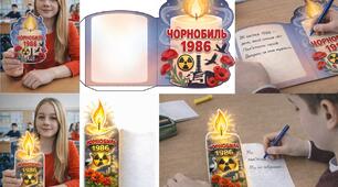 Чорнобиль. 🕯Свічки-листівки до Дня Чорнобиля.