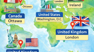 English-Speaking Countries and Capitals
