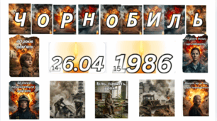 Напис-розтяжка "Чорнобиль 26.04.1986"