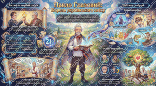 8 клас українська література презентація "Павло Глазовий. Гуморески «Провидіння», «Допитливий син», «Чому букви різні», «Приманка». Короткі відомості про митця."  "