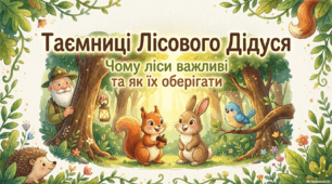Значення і охорона лісів, Я досліджую світ, 1 клас (Таємниці Лісового Дідуся: чому ліси важливі та як їх оберігати)