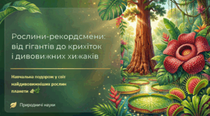 Рослини-рекордсмени: від гігантів до крихіток і дивовижних хижаків