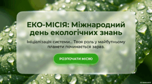 15 квітня - Міжнародний день екологічних знань.