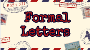 Parts of the formal letter (matching)