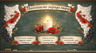 Оформлення дошки "День пам'яті та примирення"