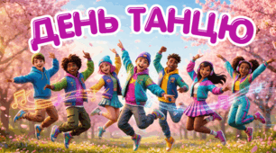 Міжнародний день танцю (29 квітня)💃🕺Яскрава, сучасна презентація + 🎁дипломи учням