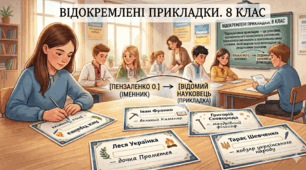 Презентація + конспект+ картки з української мови у 8 класі "Відокремлені прикладки"