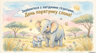 16 квітня День "Врятуйте слона". Величні вартові природи: Шлях до порятунку слонів