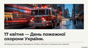 Презентація "17 квітня- День пожежної охорони України" + вікторина