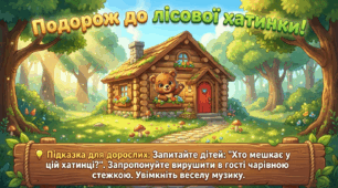 Презентація "Подорож до лісової хатинки." Розрізнення предметів за величиною. Логіко-математичний розвиток. Середня група.