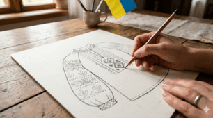 Гра "Слухняний олівець "\Вишиванка \прописи\готуємо руку до письма \ українська вишивка