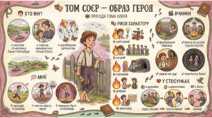 Презентація. Том Соєр і Беккі Тетчер. Сміливість і заповзятливість Тома Соєра та його друзів, прагнення зробити довколишній світ цікавішим і людянішим
