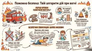 Пожежна безпека. Інфографіка