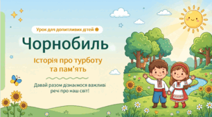 Урок для допитливих дітей 🌟Чорнобиль. Історія про турботу та пам'ять