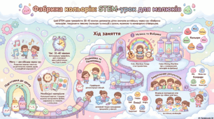 Плакат план Stem-уроку з англійської мови
