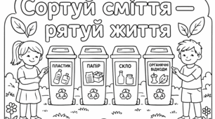 Тематичні розмальовки до Дня Землі