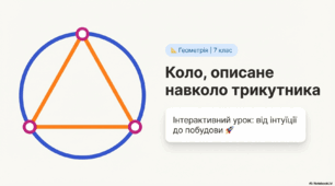 💡 Все про описане коло: теорія + практика + перевірка знань (7 клас)