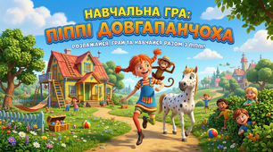 Презентація 🎮✨ Анонс «Пеппі Довгапанчоха: навчальна гра»