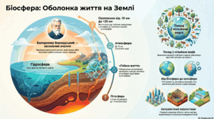 Вплив живих організмів на інші оболонки Землі.