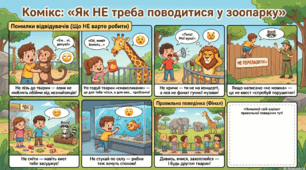 Пам'ятка-комікс: Як НЕ треба поводитися у зоопарку (інфографіка)