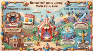 18 квітня --Всесвітній день цирку: магія крізь віки