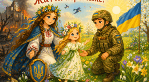 "Весна крізь вогонь: Життя переможе."