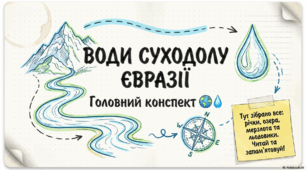 Презентація-конспект на тему «Води суходолу Євразії»
