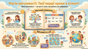 Абетка ввічливості: Магічні слова для дітей та дорослих