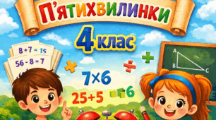 Картки "П'ятихвилинки" з теми "Множення та ділення багатоцифрового числа на двоцифрове" (4 клас)