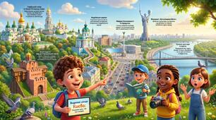 Інфографіка 🏙️Видатні місця Києва🏙️