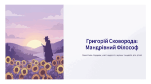 Презентація "Григорій Сковорода: мандрівний філософ"
