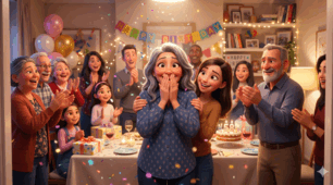 Listening Comprehension Task. The Surprise Party (Holidays and Traditions)