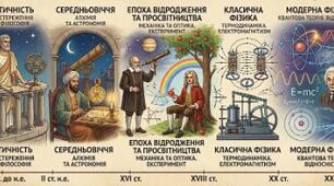 Пазл "Зародження і розвиток фізики як науки"